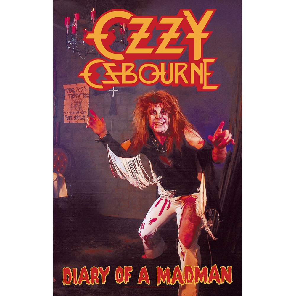 Ozzy Osbourne - Diary Of A Madman Textile Poster - Multicolore